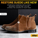 Suede Cleaner, Suede & Nubuck Shoe Cleaner Foam Spray Kit, Removes Stains — 3