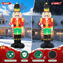 B&D 8FT Christmas Inflatables Nutcracker Soldier Outdoor Decorations, Christmas Blow Up Nutcracker Decorations with Candy Cane Built-in LEDs Inflatable Xmas for Holiday Party Outdoor Lawn Garden Decor — 5