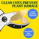 Haus & Garten ClassicPRO 8.5" Professional Premium Titanium Bypass Pruning Shears - Use As Pruners, Garden Shears, Heavy Duty Handheld Pruning Shears For Gardening, Clippers, Pruner Scissor Tool | Red — 5