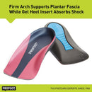 PROFOOT Plantar Fasciitis Orthotic Insoles for Women (Sizes 6-10) – Gel Shoe Inserts for Instant Heel Pain Relief and Arch Support – 1 Pair of Heel Pads — 4