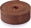 Leather Strap 1 Inches Wide Flat Leather Straps for Crafts, Full Grain Oil Tan Leather Strips for Crafts, Tooling, Belt, Garden Tools (2mm Thick 72 Inches Long Dark Brown) — 3