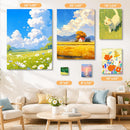 Conda Stretched Canvas for Painting 16x20 Inch, 5Pack Primed Large Canvas for Painting, Acid-Free Cotton 5/8 Blank Canvases, Value Bulk Pack for Acrylic Paint,Watercolor, Oil Paint | 5Pack,16"x20" — 7