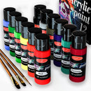 Acrylic Paint Set of 12 Colors 2fl oz 60ml Bottles,Non Toxic 12 Colors Acrylic Paint No Fading Rich Pigment for Kids Adults Artists Canvas Crafts Wood Painting | 12 Colors Acrylic Paint 2 fl oz/60 ml — 1