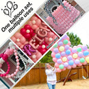 Pastel Pink Linking Balloons, 60PCS 6 Inch Small Baby Pink Link Balloons for Making Balloon Wall Heart Arch, Quick Linked Balloon for Girls Wedding Birthday Baby Shower Valentine's Party Decorations | 10 inch — 3