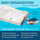 Blue Summit Supplies Expanding Desk File Sorter, Alphabetical, Letter Size — 2