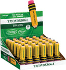 TICONDEROGA Erasers, Pencil Shaped, Yellow, 36-Pack (38936) | 36 Count | Yellow, 36 Count — 2