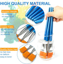 GACDR 1 Inch Flat Paint Brushes, 12 Bulk Acrylic Brushes for Watercolor | 1 inch 12 pieces — 2