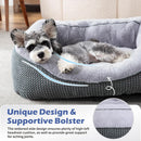 INVENHO Medium Dog Beds for Medium Dogs Washable, Rectangle Dog Bed Medium Size Dog, Orthopedic Dog Bed, Warming Soft Calming Sleeping Puppy Bed Durable Pet Bed with Anti-Slip Bottom M(30"x24"x9") — 4