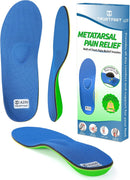 Trustfeet Heavy Duty Support Metatarsal Pain Relief Insoles for Metatarsalgia,Morton's Neuroma,Ball of Foot Pain Relief,Plantar Fasciitis,Arch Support Orthotics Shoe Inserts for Man Women - Blue — 1