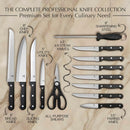 Moss & Stone 14 Pcs Kitchen Knife Set with Block, Stainless Steel — 2