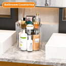 2 Tier Lazy Susan Turntable for Cabinet,Countertop,Pantry,9.5"W Spinning Seasoning Organizer,Double Rotating Kitchen Spice Rack Organizer and Condiments,Medicine,Vitamin Bottle Organizer Carousels,1Pc — 7