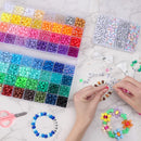 Quefe 64 Colors 2350pcs Pony Beads Bracelet Making Kit Kandi Bead — 7