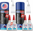 Magic Chems CA Glue with Activator, Cyanoacrylate Adhesive, Acrylic, 2 Pack — 1