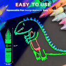 Artecho Glow in the Dark Acrylic Paint Set – 18 Colors x 11ml (0.37oz) | Pen | 0.37 Fl Oz (Pack of 18) — 6