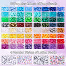 Quefe 64 Colors 2350pcs Pony Beads Bracelet Making Kit Kandi Bead — 3