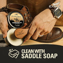 Leather Boot Care Kit – Mink Oil, Saddle Soap for Leather, Applicators & Cloth – Leather Care Kit, Boot Leather Care Kit, Leather Shoe Care Kit for Cowboy Boots, Work Boots, Shoes, and Tack — 7