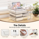 4-Tier Paper Organizer Desk Organizer Acrylic Paper Tray — 2