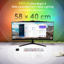 Quntis Curved Monitor Light Bar 15 RGB Backlight for 34"+ Screens, Computer Bar Lights Foldable Dual Light with… — 5
