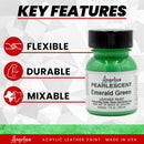 Angelus 1 oz Leather Paint, 1 Fl Oz (Pack of 1), Emerald Green — 2