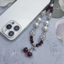 cioatu Phone Charms Cute Cherry Butterfly Cell Phone Lanyard Strap Wrist Strap for Bag Airpods Camera Pendants Decor photo 5