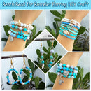 1960Pcs Ocean Beads for Bracelets Making Kit, Blue and White Summer Beach Bead for Jewelry Making, Sea Turtle… — 6