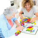 Activities for Dementia Patients, 80 Pieces Wooden Tangrams Puzzle Seniors — 5