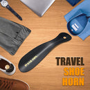 PANLOPU Metal Travel Shoe Horn 7.5" | Black — 3