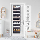 SLEEPING LAMB Over The Door Shoe Organizer for Closet with Large Deep Pockets, Narrow Shoe Rack for Door Hanging Boots Storage, Black — 7