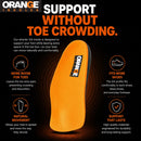 Orange 3/4 Orthotic Insoles D – Same Support as Orange Full Length Insoles for Plantar Fasciitis, Heel Pain & Arch Support Men's 9-10, Women's 10.5-11.5 — 5