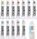 GOLDEN Heavy Body Acrylics Mixing Set, 12 x 22 ml Tubes + Glazing Liquid — 2