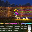Dual Color Changing Net Lights 20x6.6ft Christmas Lights with Remote Timer — 2