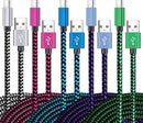 Teeind USB C Cable 6ft 5Pack, 3A Fast Charging Nylon Braided Type C Cord photo 1