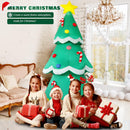 7 FT Tall Christmas Inflatables Tree Decorations Outdoor, Blow up Christmas Tree Yard Decor with LED Lights Star Treetop & Colorful Candy for Xmas Holiday Party Indoor Garden Patio Display Hall Lawn — 7