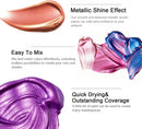 ABEIER Metallic Acrylic Paint Set 24 Colors 2oz Rich Pigments Non-Toxic | Metallic Colors — 3
