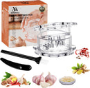 Garlic Twister Kitchen Tool – Manual Garlic Crusher & Ginger Grinder, Nut Chopper, Chili Pepper Mincer, Clear… — 1