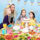 OHOME 2 Pack Luau Party Decorations - Plastic Tablecloth for Hawaiian Theme Party Decorations | Tropical Summer Beach Pool Birthday Backdrop Favors Supplies | Red Green Yellow — 6