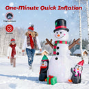 6FT Outdoor Christmas Inflatables Snowman, Inflatable Snowman Penguin Xmas Blow Ups Yard Decor with LED Lights for Yard Lawn Holiday Party Decor, Christmas Decorations Yard Garden Decor — 3