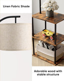 PARTPHONER Floor Lamp with Table, Night Stand with Lamp, Narrow Side Table with 3CCT LED Bulb, Small Coffee Table,… — 2