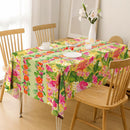 OHOME 2 Pack Luau Party Decorations - Plastic Tablecloth for Hawaiian Theme Party Decorations | Tropical Summer Beach Pool Birthday Backdrop Favors Supplies | Red Green Yellow — 7