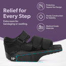 BraceAbility Forefoot Offloading Post-Op Shoe - Non-Weight Bearing Medical Wedge Boot for Diabetic Foot Ulcer, Metatarsal Fracture, Broken Toe, Bunion, Hammer Toe Surgery - Fits Men and Women (M) — 5