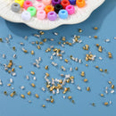 Hudinsun 1050 Pcs Silver and Gold Crimp Beads for Jewelry Making, 1.5mm 2mm 2.5mm Crimping Bead Stopper Crimp Tubes… — 6