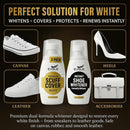 Eagle Sneaker Whitener for Shoes – 2 Pack White Shoe Polish & Scuff Cover | Instantly Whitens, Restores, & Covers Scuffs on Leather, Canvas, Mesh, Foam & Rubber | Built-In Sponge Applicators — 5