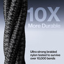 Statik MagStack Pro USB C to USB C Coiling Magnetic Charging Cable, 100W, Nylon Braided Tangle-Free Design, Magnetic Coiling, Data Transfer, Compatible with iPhone & Android, 3FT Black 6