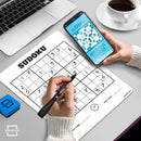SCRIBBLEDO Dry Erase Sudoku for Kids Sudoku Puzzles for Adults All Ages 9”x12” White Board Easy Hard Sudoku Math Educational Game Whiteboard — 3