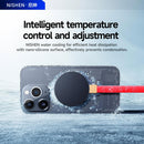 50W Magnetic Liquid-Cooled Phone Cooler for Gaming Live Streaming, 2.1M Extra Long Red Cable, 31dB Low Noise RGB Radiator for MagSafe iPhone Android iPad Tablet, Gray photo 2