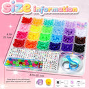YMSDZHL 1000PCS Neon Kandi Pony Beads Letter Bead Bracelet Making Kit — 2