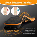 Plantar Fasciitis Insoles for Women Men-260lbs+ Orthotic Arch Support Shoe Inserts for Running, Work Boots, Pain Relief All-Day Comfort for Flat Feet/High Arch (Orange, L | Men 10.5-12/WOMEN 11.5-13) — 6