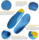 Arch Support Shoes Inserts for Boys Orthotic Shoe Inserts for Kids Flat Feet Gel Thick Shoe Insoles for for Heel Protector and Pains Relief - Blue — 2