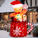 Crowye 6 FT Christmas Inflatables Gingerbread Inflatable Outdoor Decoration — 1