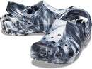 Crocs Unisex Adult Classic Marbled Tie-dye Clogs – White/Black — 4